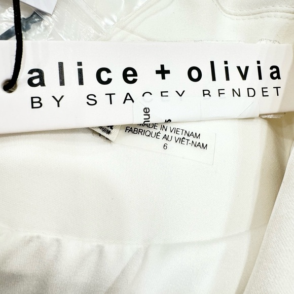 Alice + Olivia Esther Embellished Cotton Blazer Mini Dress - Picture 10 of 14